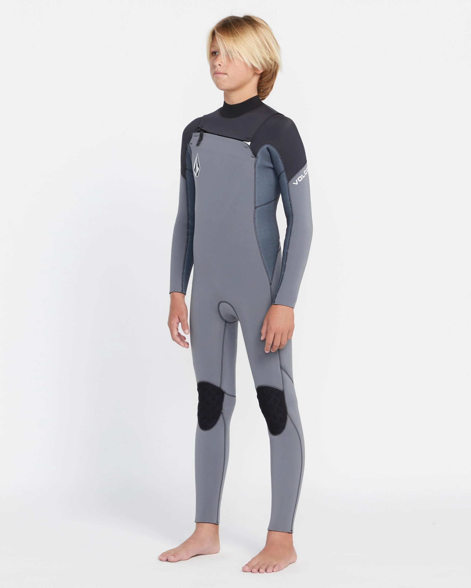 Modulator 4/3Mm Chest Zip Long Sleeve Neoprenanzug - Charcoal - (KINDER) - Image 3