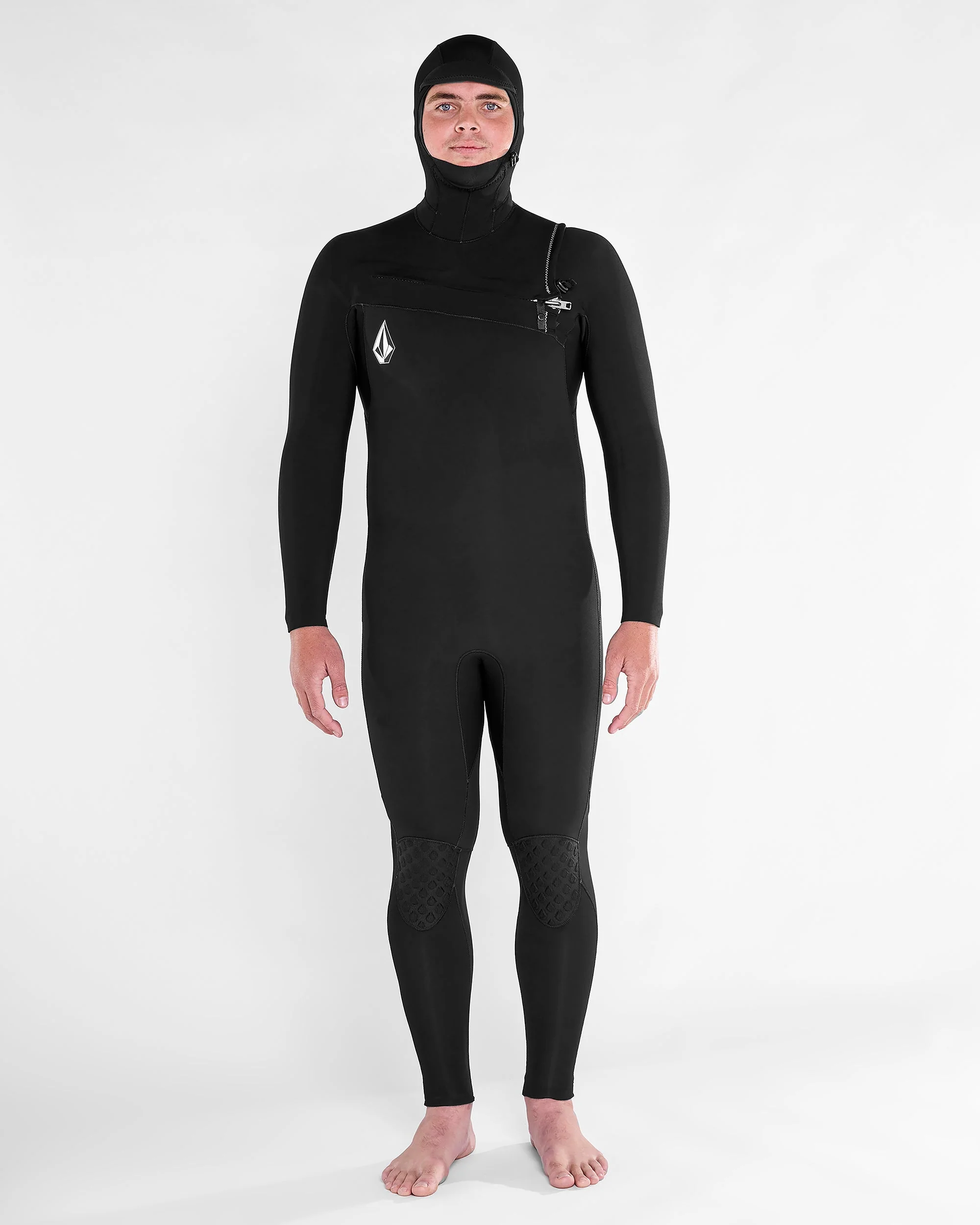 Modulator 4/3Mm Hooded Chest Zip Neoprenanzug - Black - Image 6