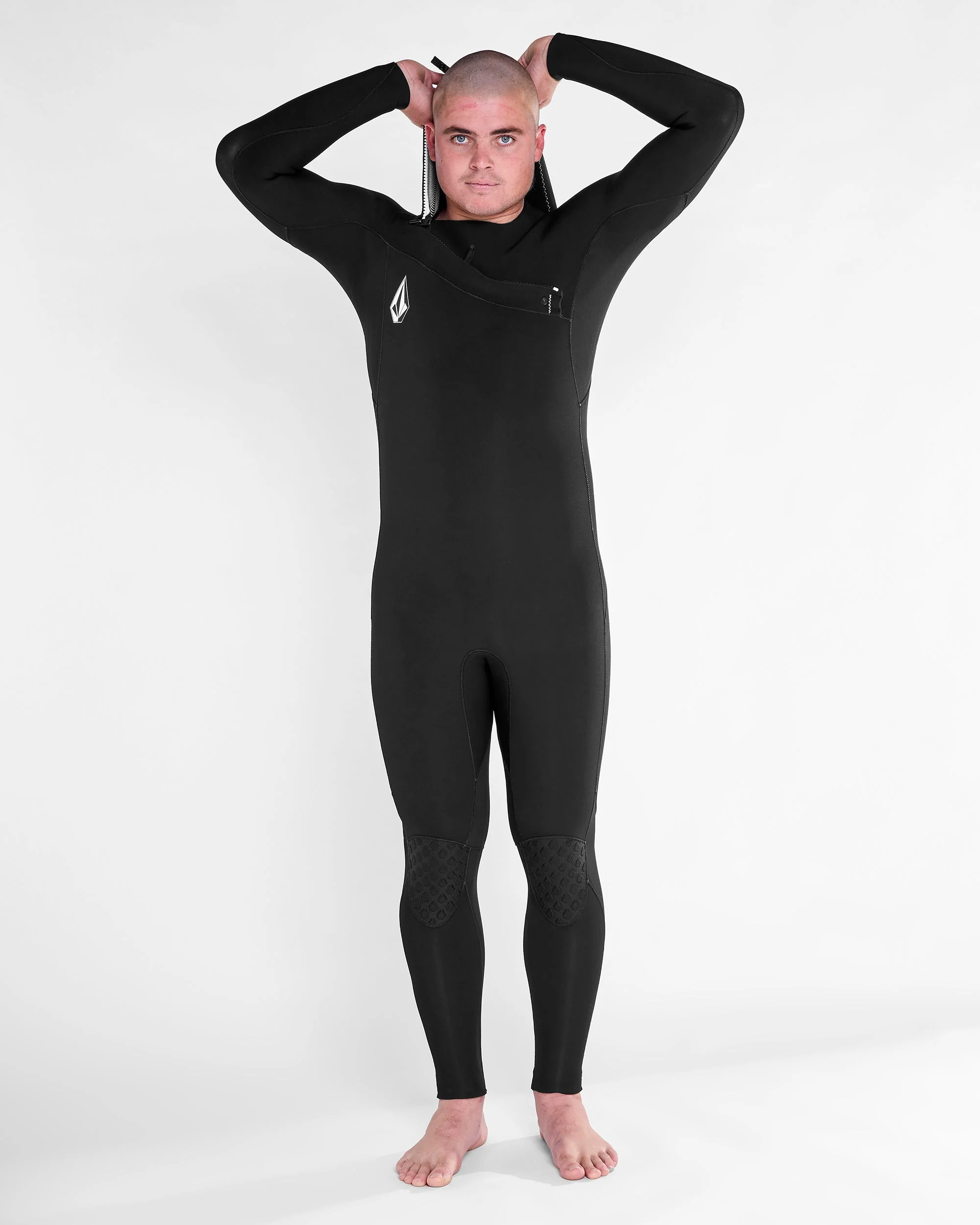 Modulator 4/3Mm Hooded Chest Zip Neoprenanzug - Black - Image 8