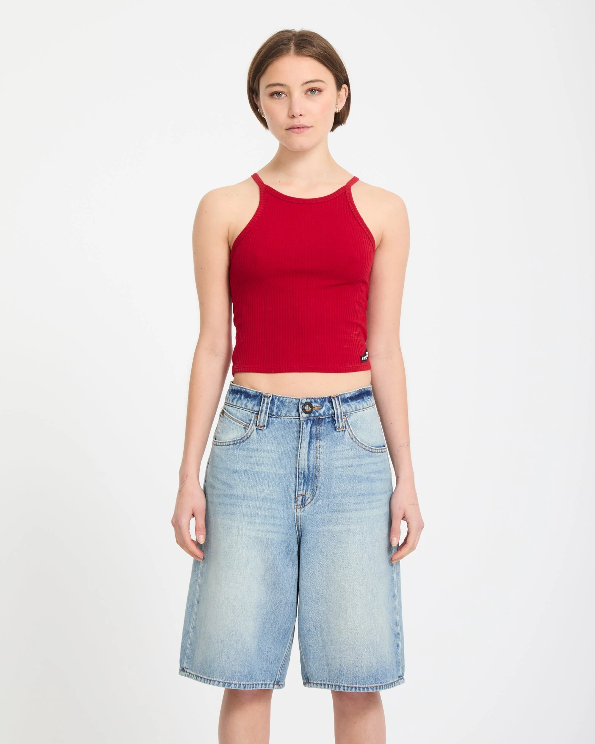 Beeggy Denim-Shorts - Dusty Blue Wash - Image 11