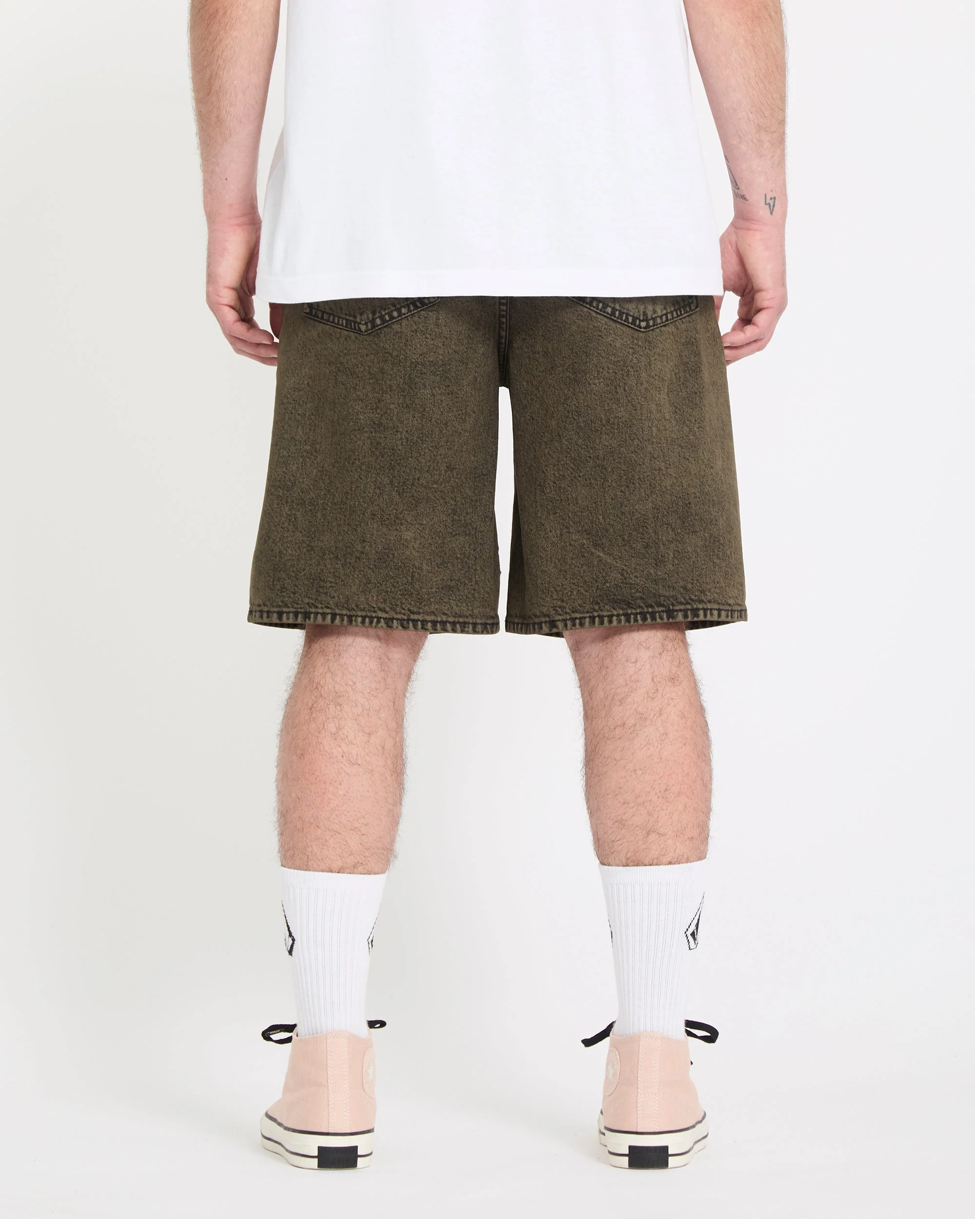 Billow 22" Jeansshorts - Sage Leaf - Image 2