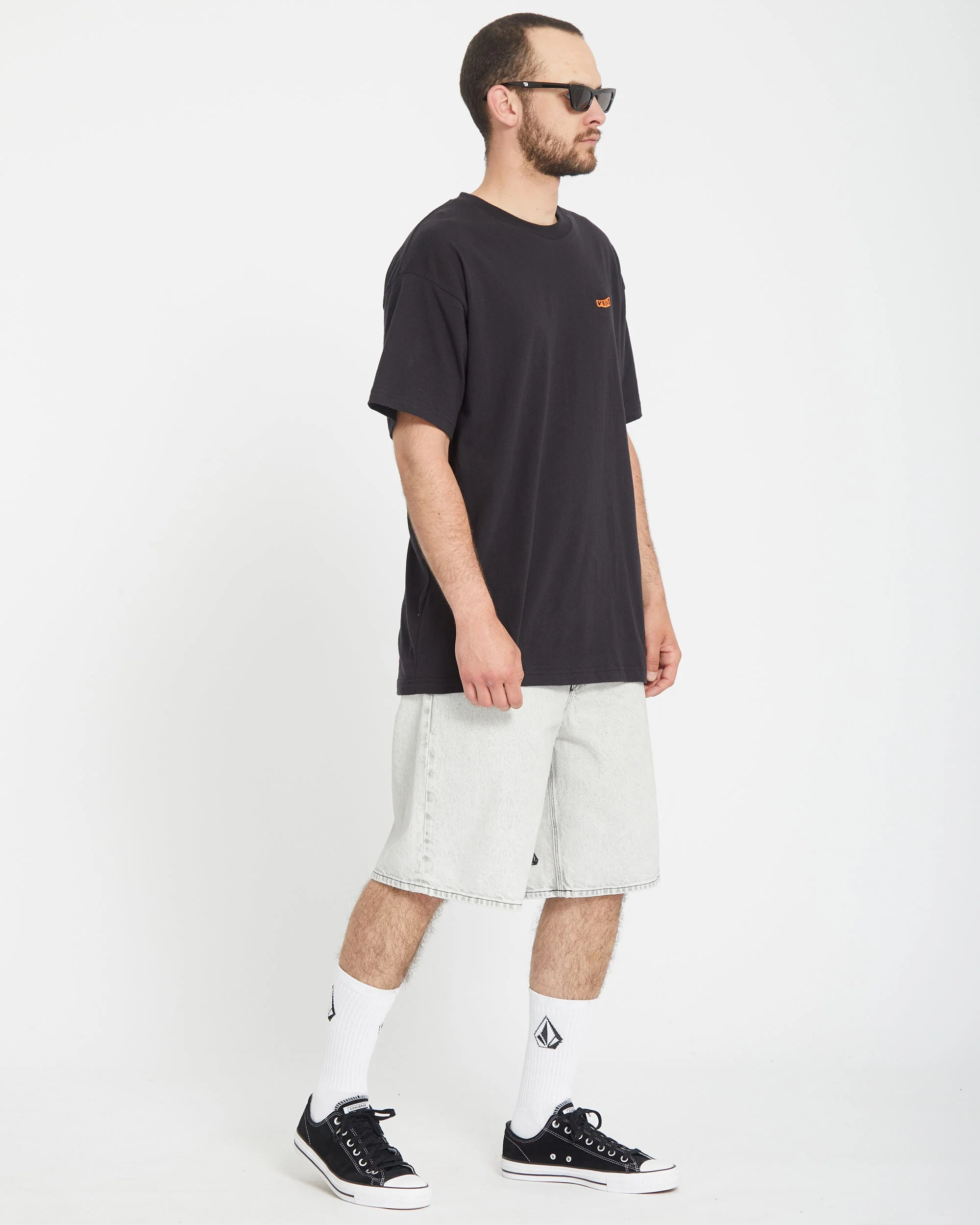 Billow Denim Shorts - BONE - Image 7