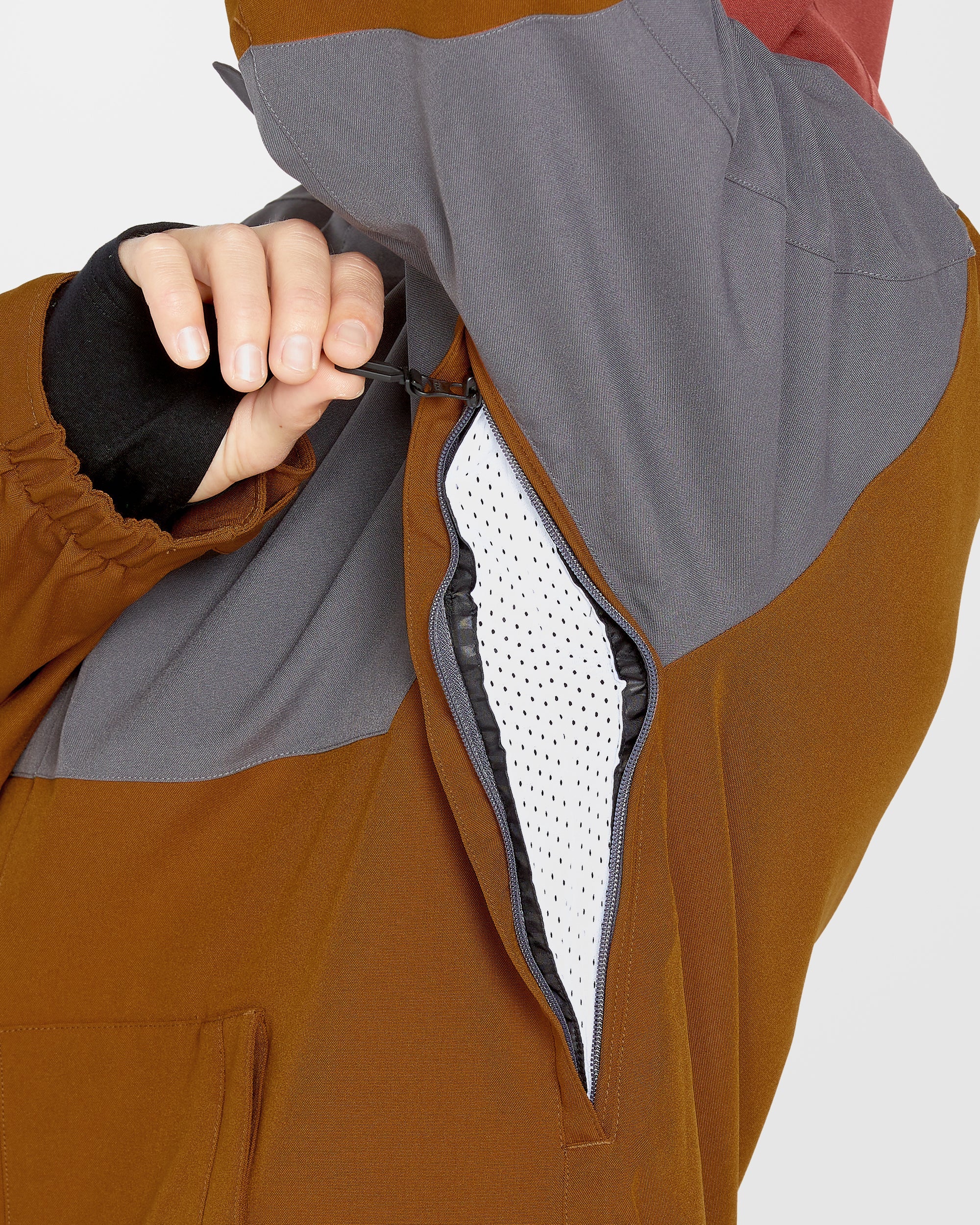 Brighton Full Zip Jacke - Caramel - Image 7