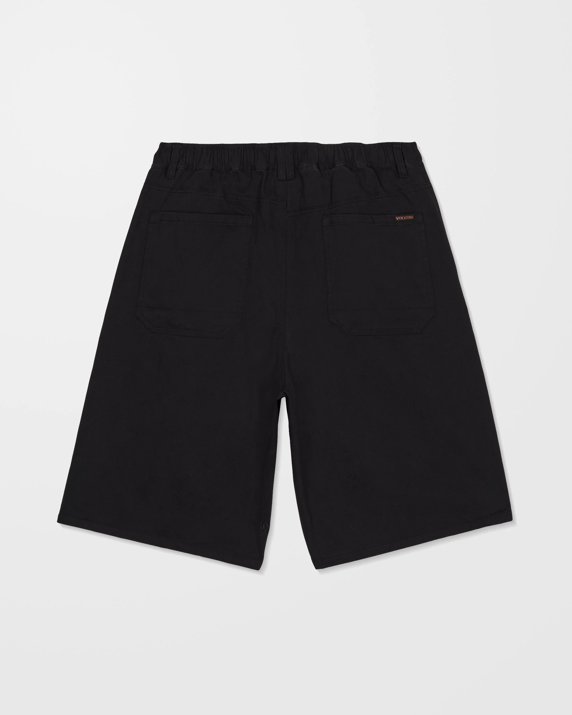 Chillow Pleat 24" Elasticated Waist Chino Shorts - Black - Image 8