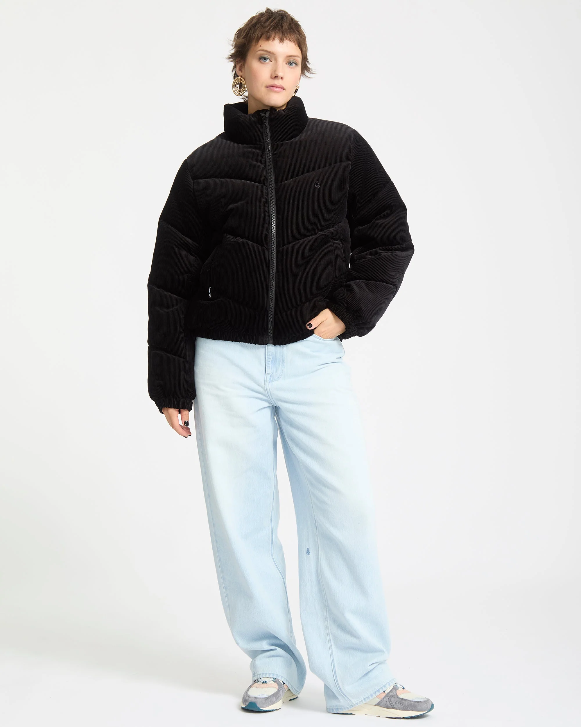 Cord'N Stone Puffer Jacke - Black - Image 5