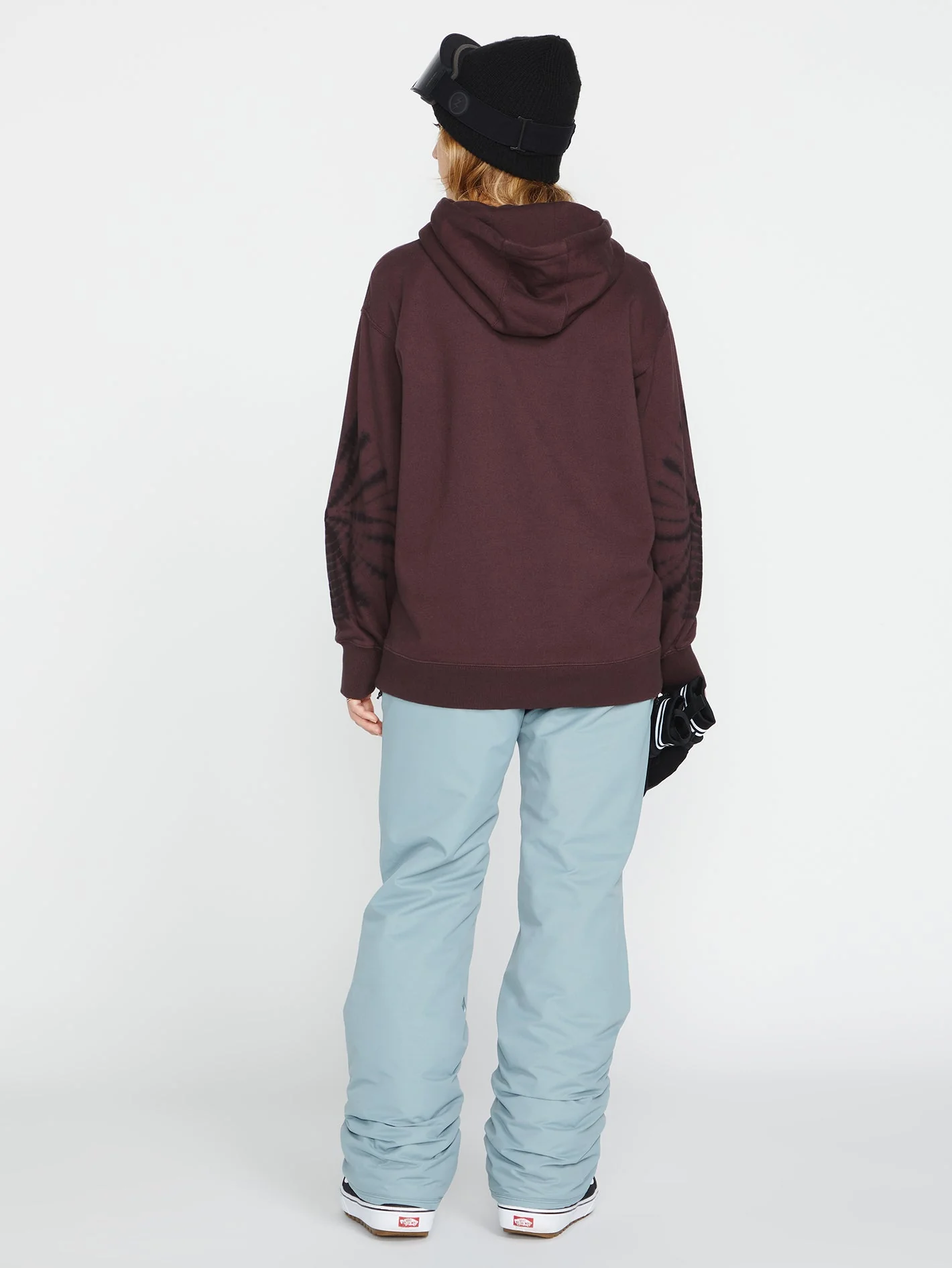 Costus Fleece Hoodie - Black Plum - Image 2