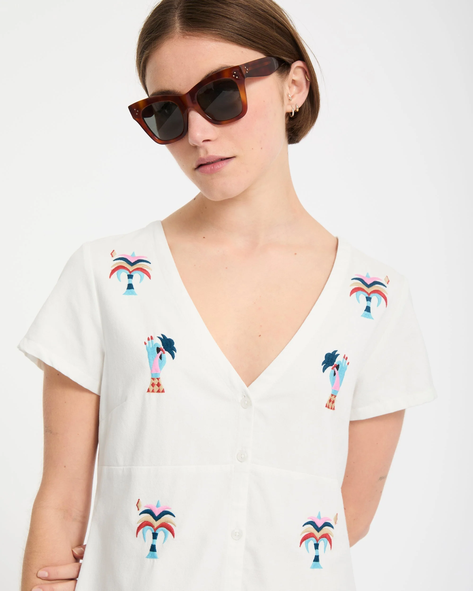 Bruno Lucas Hemdkleid - Off White - Image 10