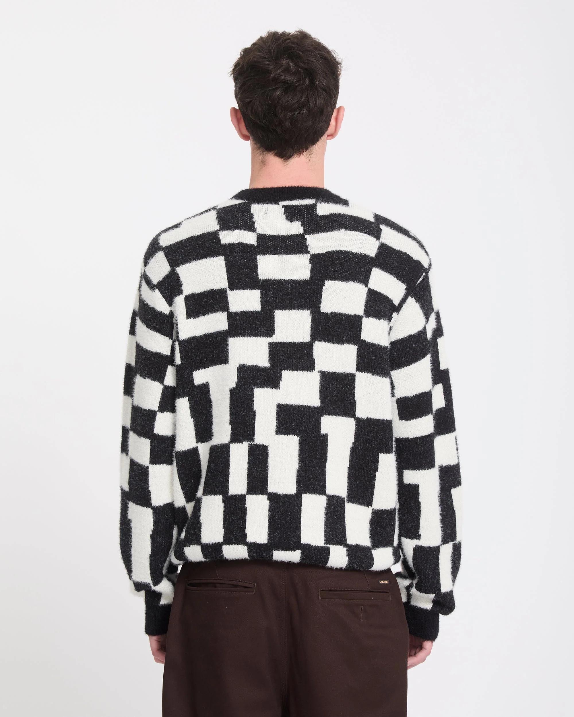 Carrau Check Pullover - Black - Image 2