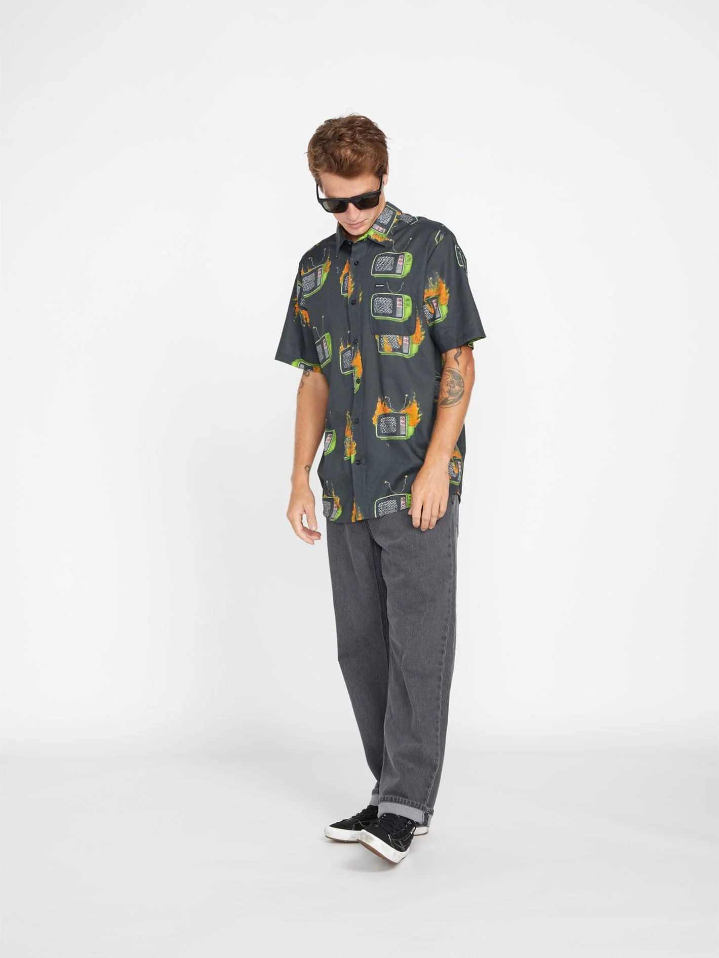 Justin Hager Woven Shirt - BLACK - Image 3