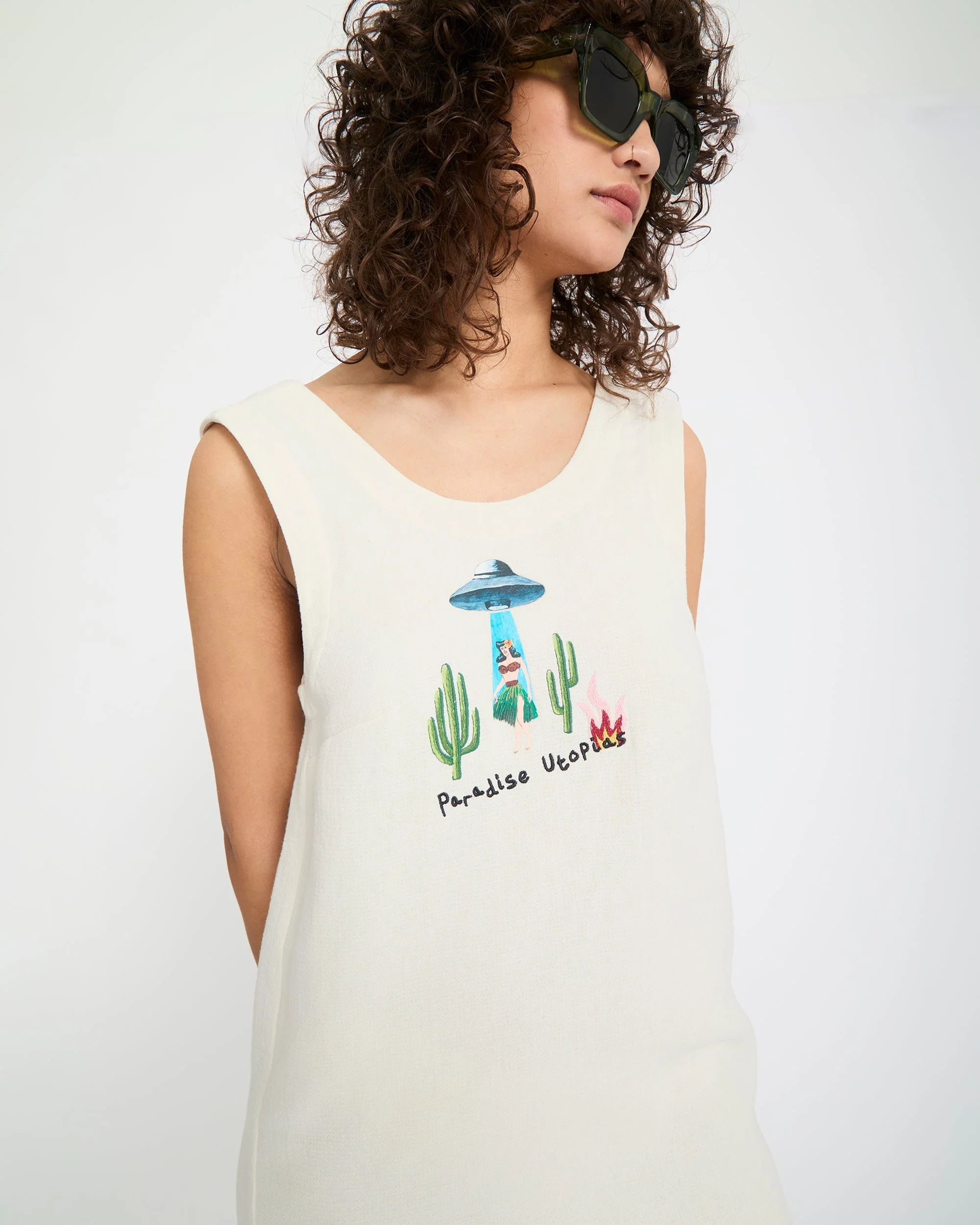 Mickey Mason Kleid - Dirty White - Image 10