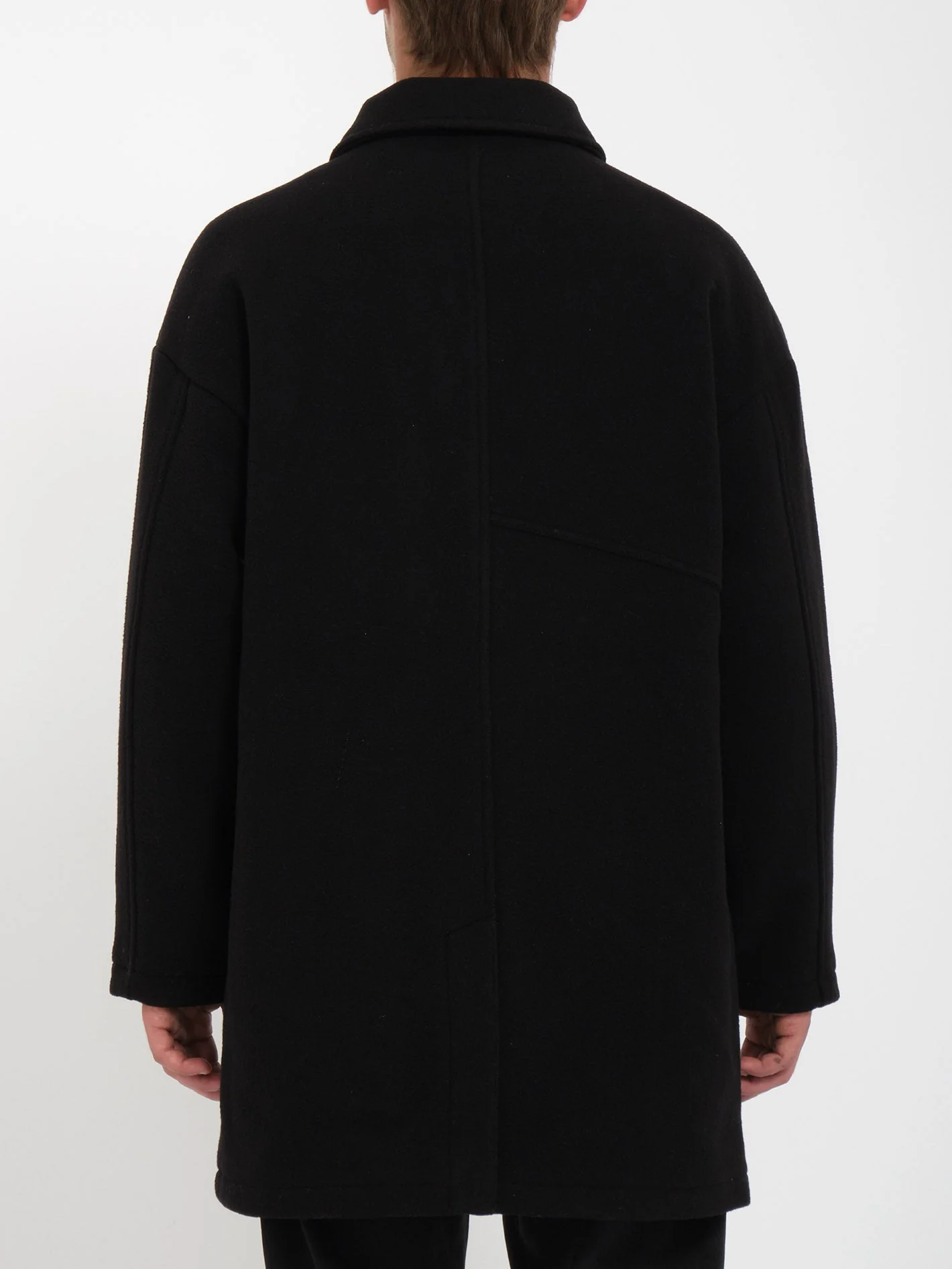 Floyder Peacoat Mantel - BLACK - Image 2