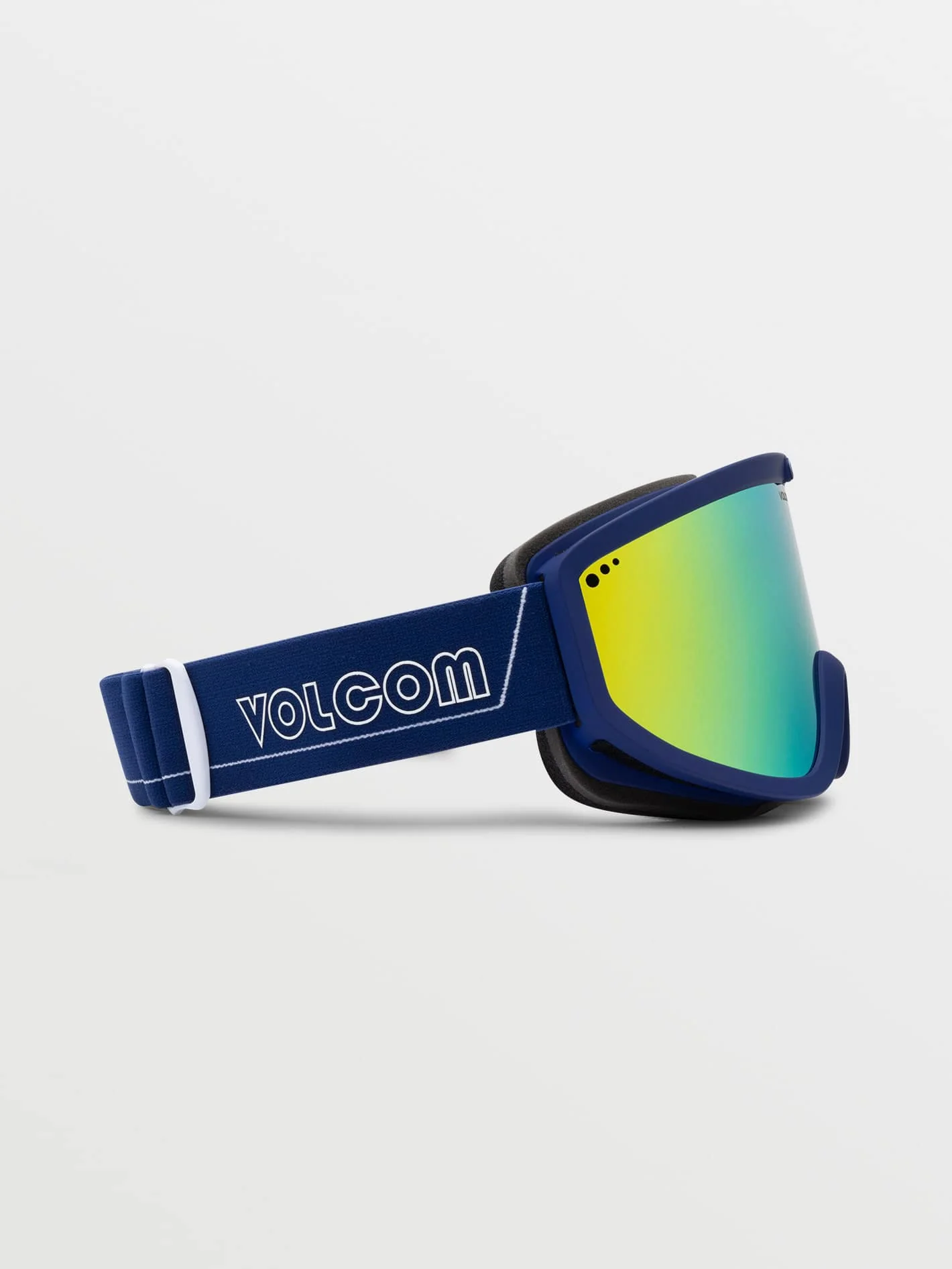 Footprints Dark Blue/White Goggle - Gold Chrome - Image 4