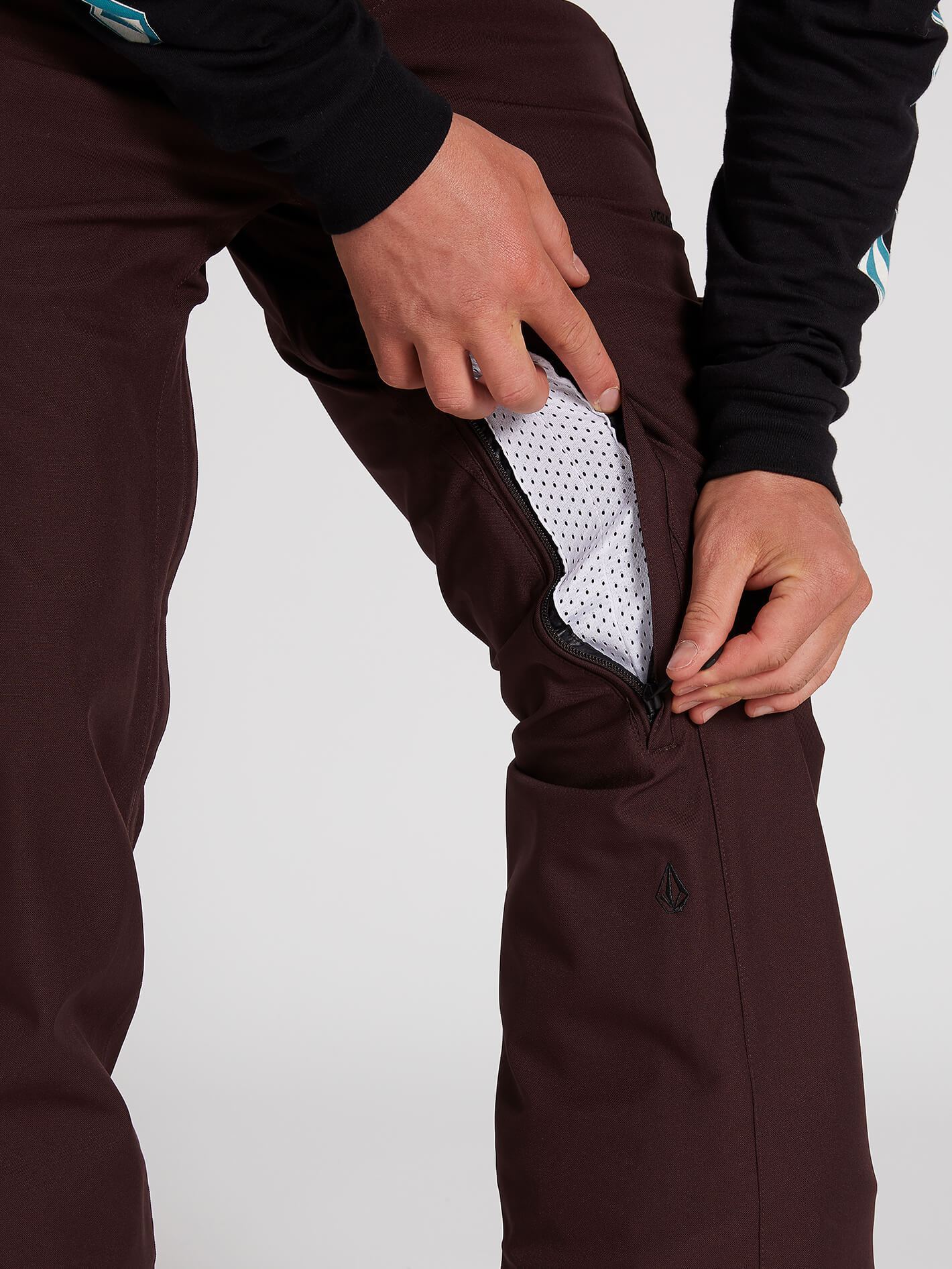 Freakin Snow Chino Snowboardhose - Black Red - Image 3