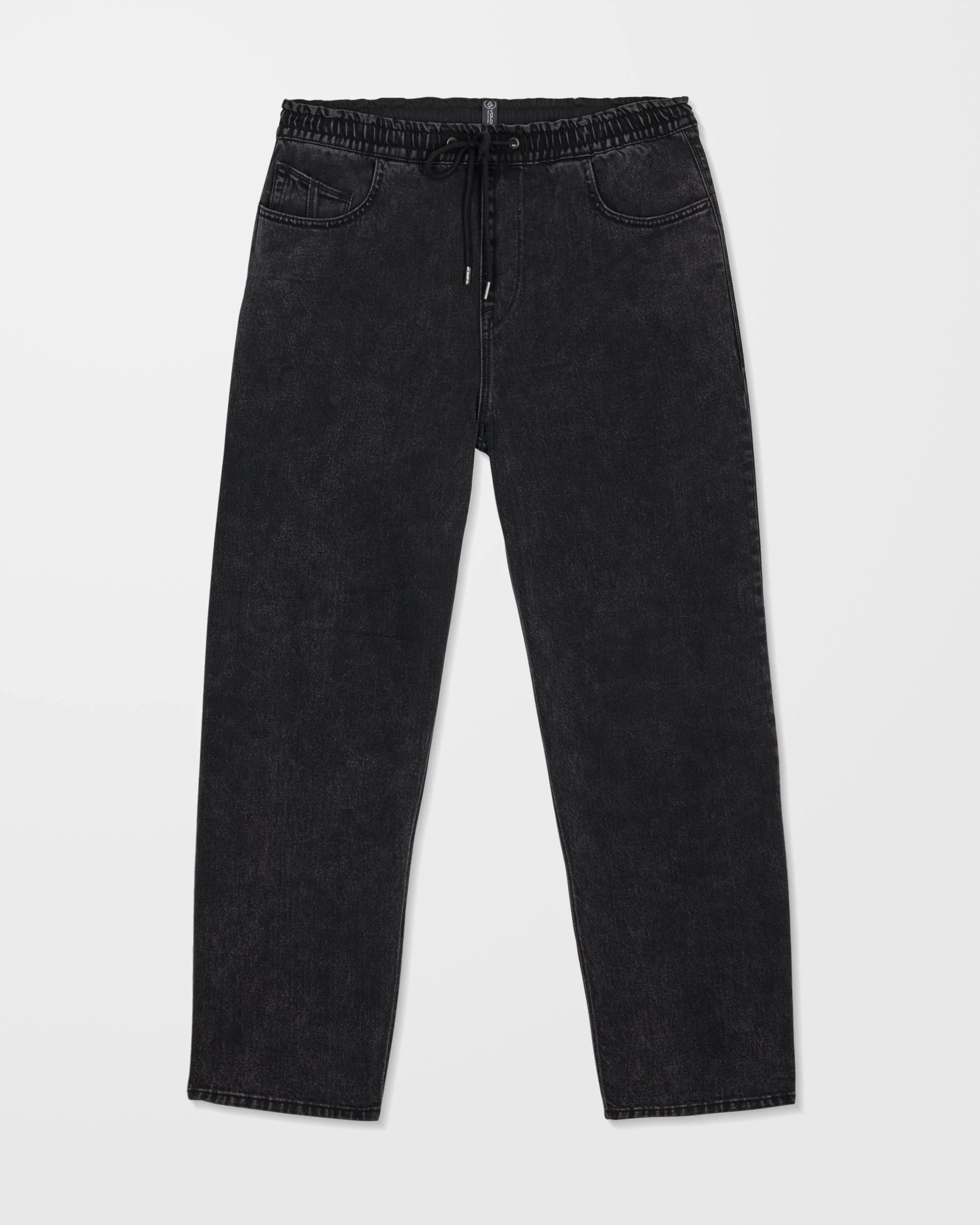 Freazy Loose Elasticated Waist Jeans - Blackity Black - Image 8