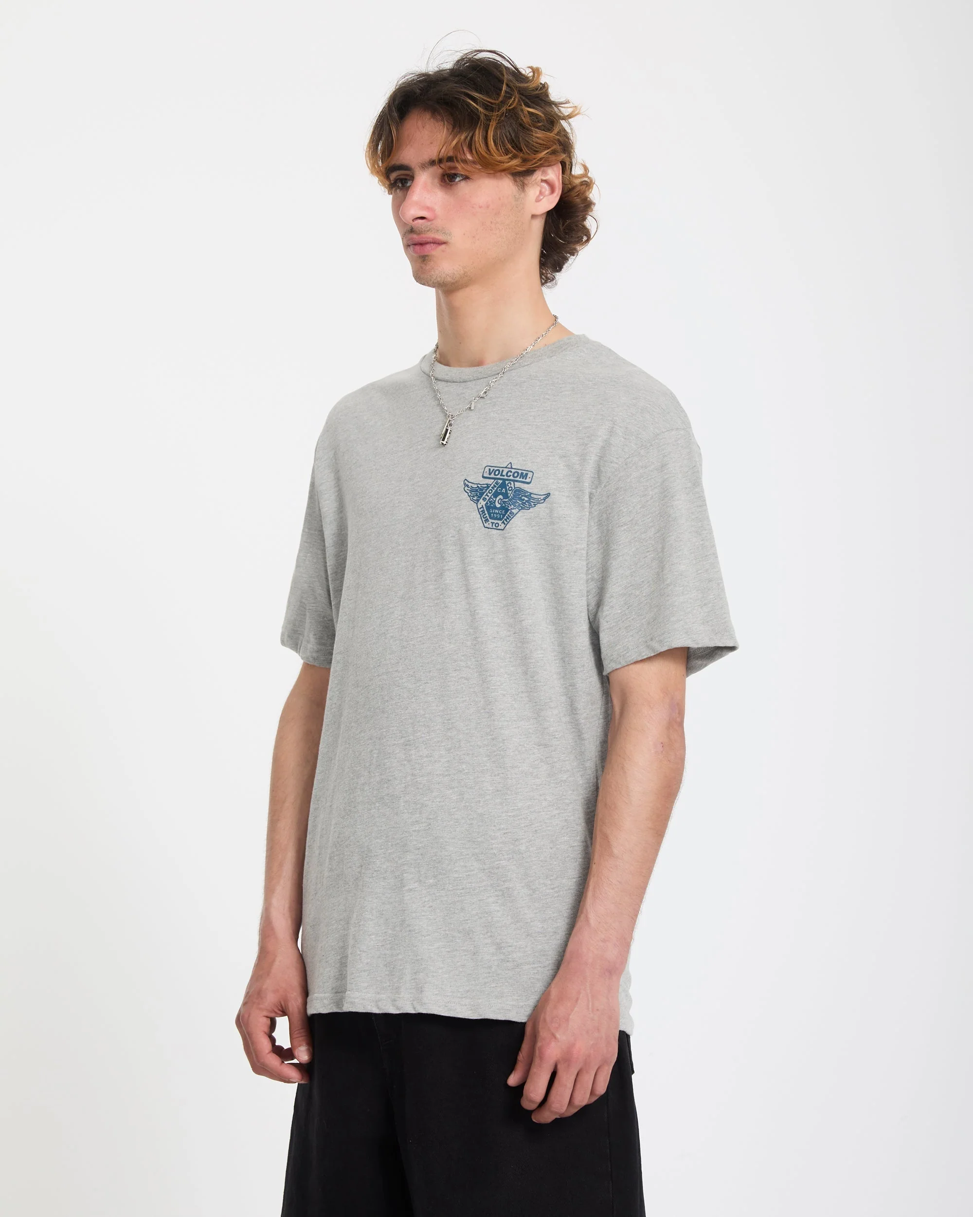Free Wheel T-Shirt - Heather Grey - Image 3