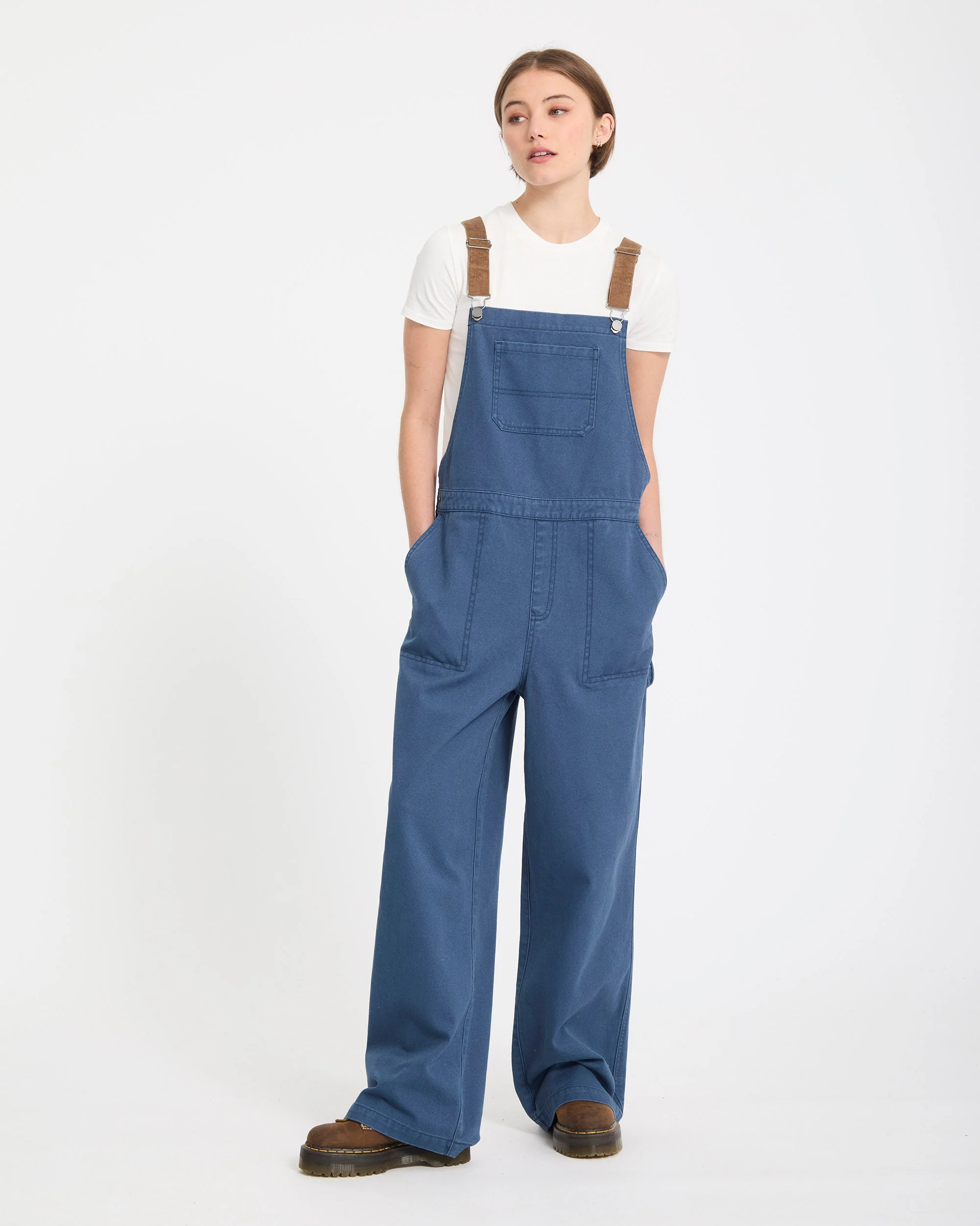 Full Cut Latzhose - Harbor Blue - Image 8
