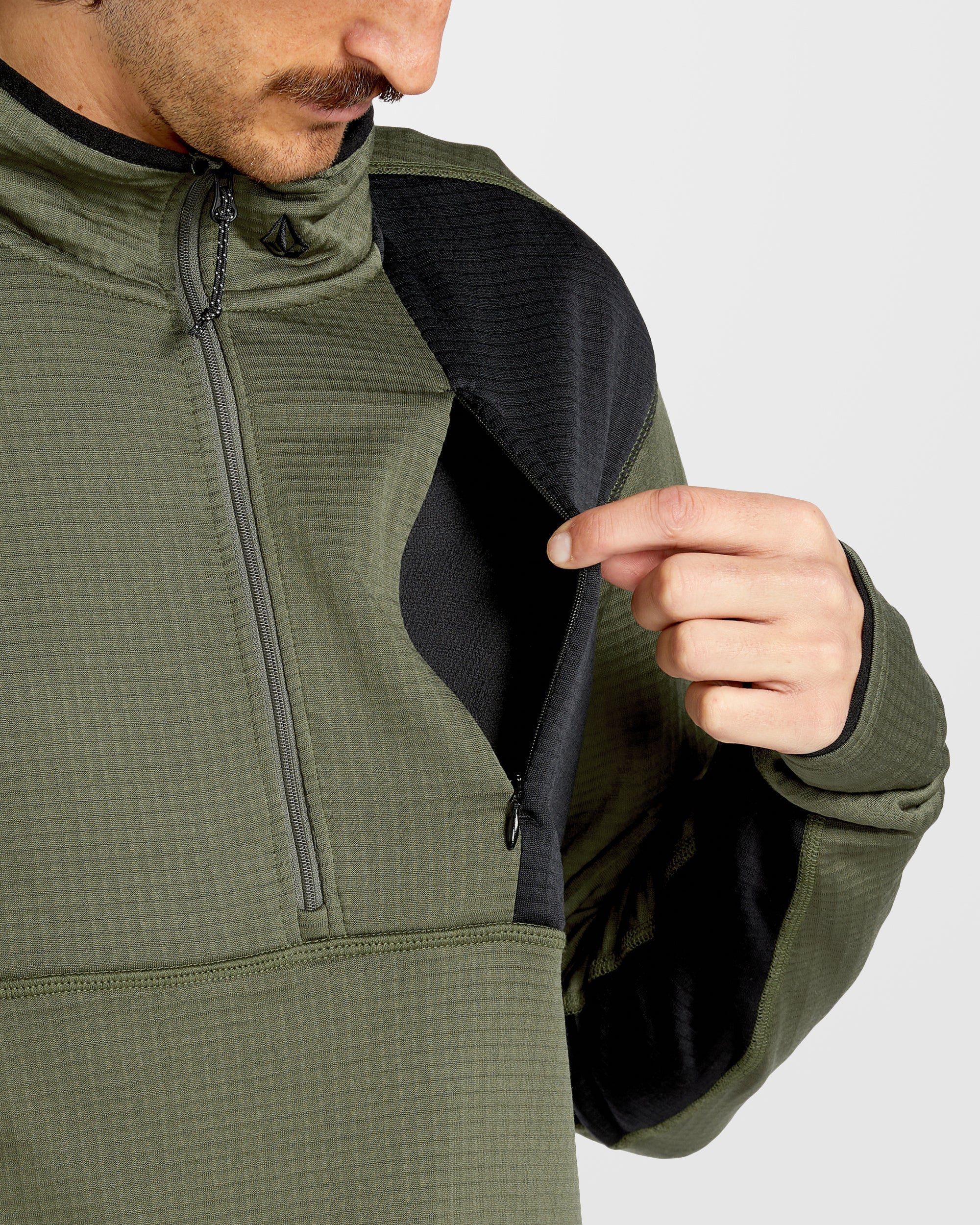 Gridlock Second Layer Fleece Pullover - Ivy - Image 5