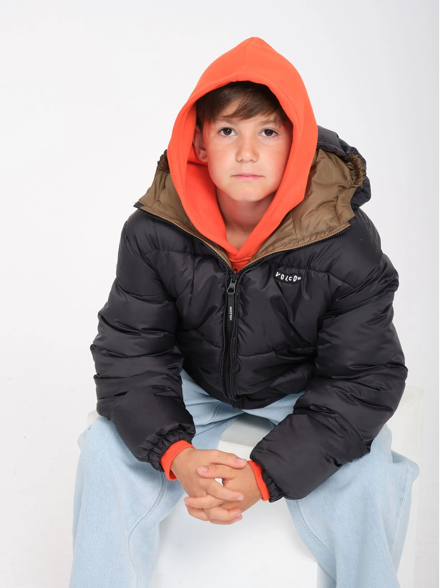 Iconic Puffjacke (Wendbar) - Black  - (KINDER) - Image 4