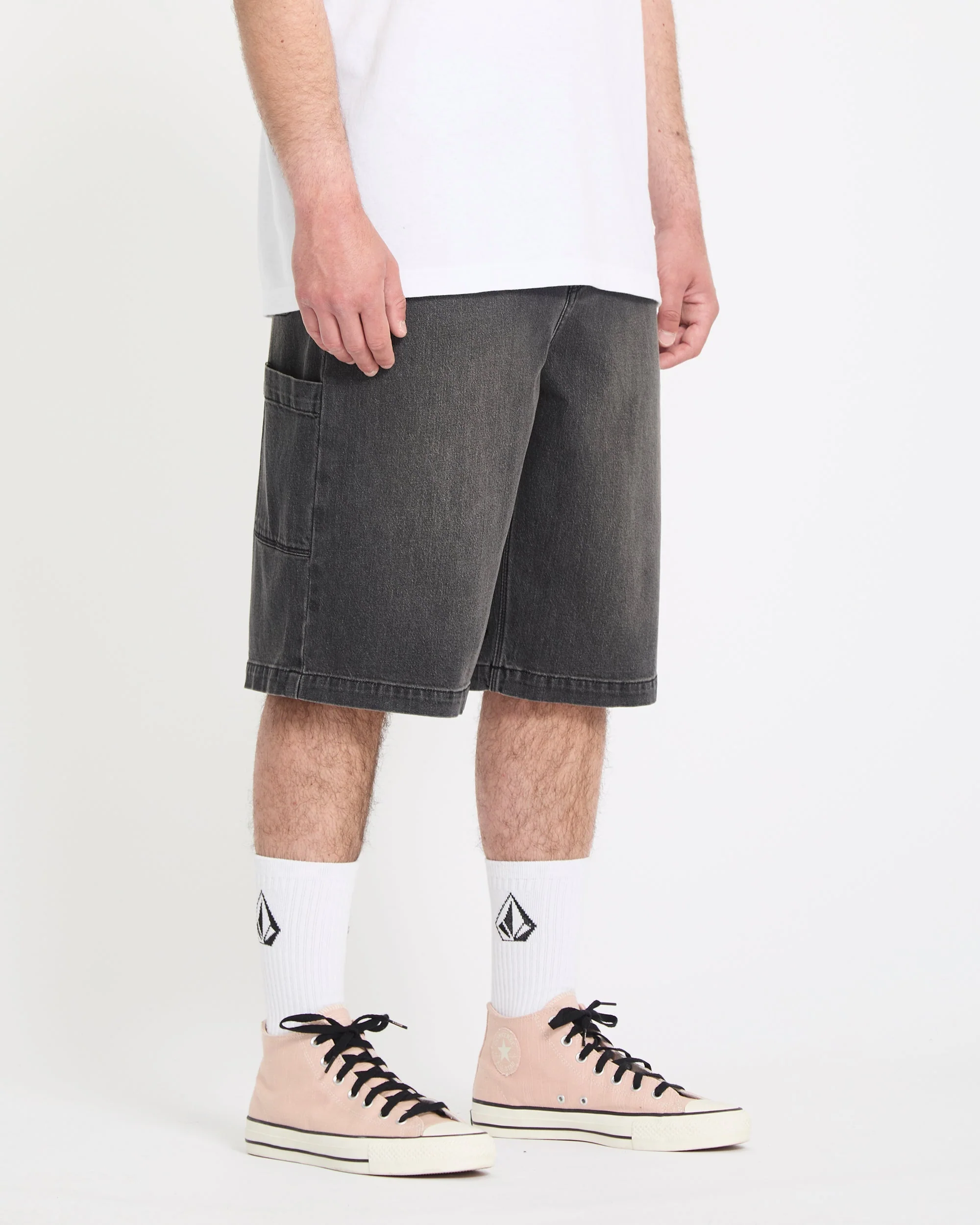 Kraftsman II 24" Denim-Shorts - Black Grey - Image 5