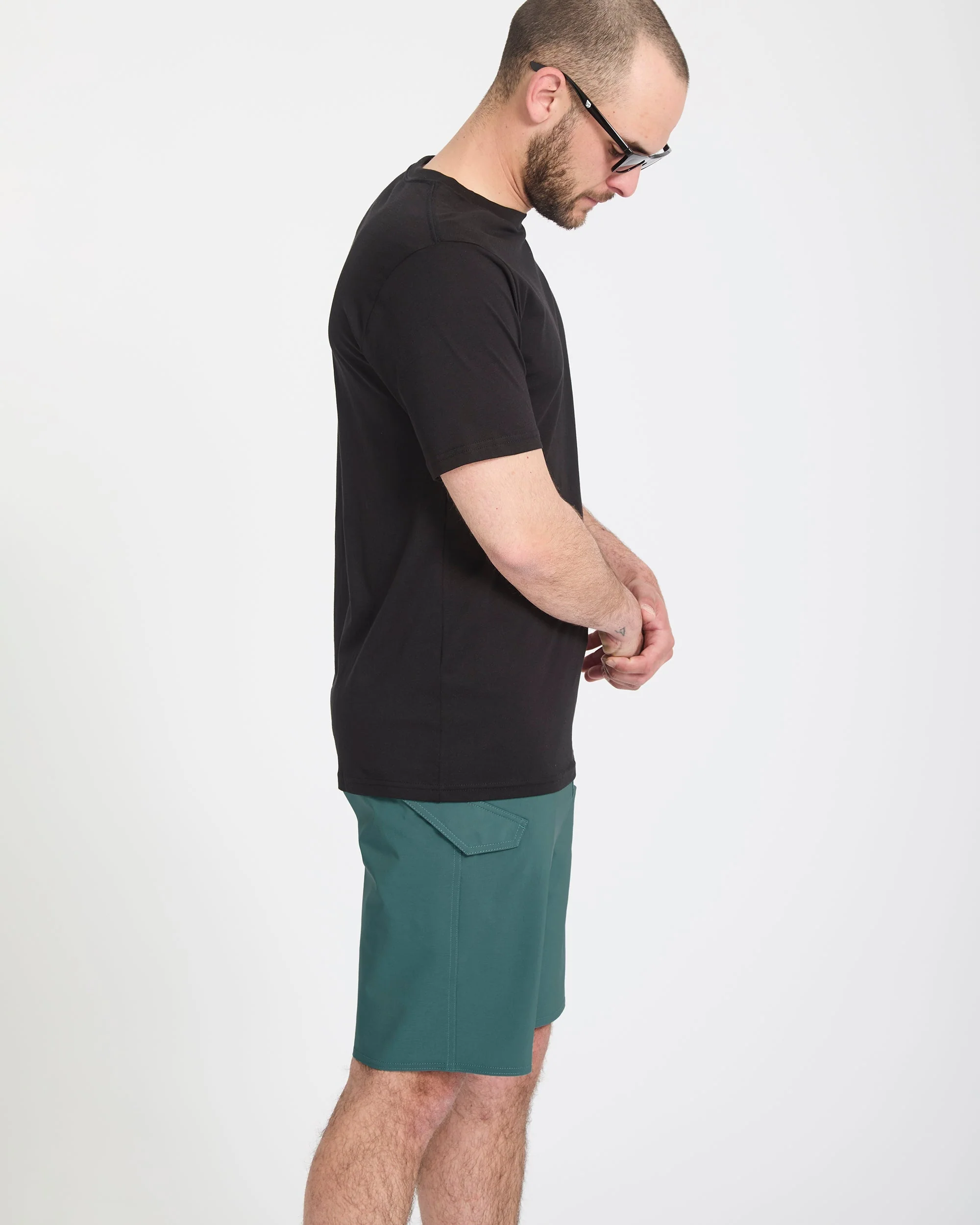 Lido Solid Mod 20" Boardshorts - Rifle Green - Image 8