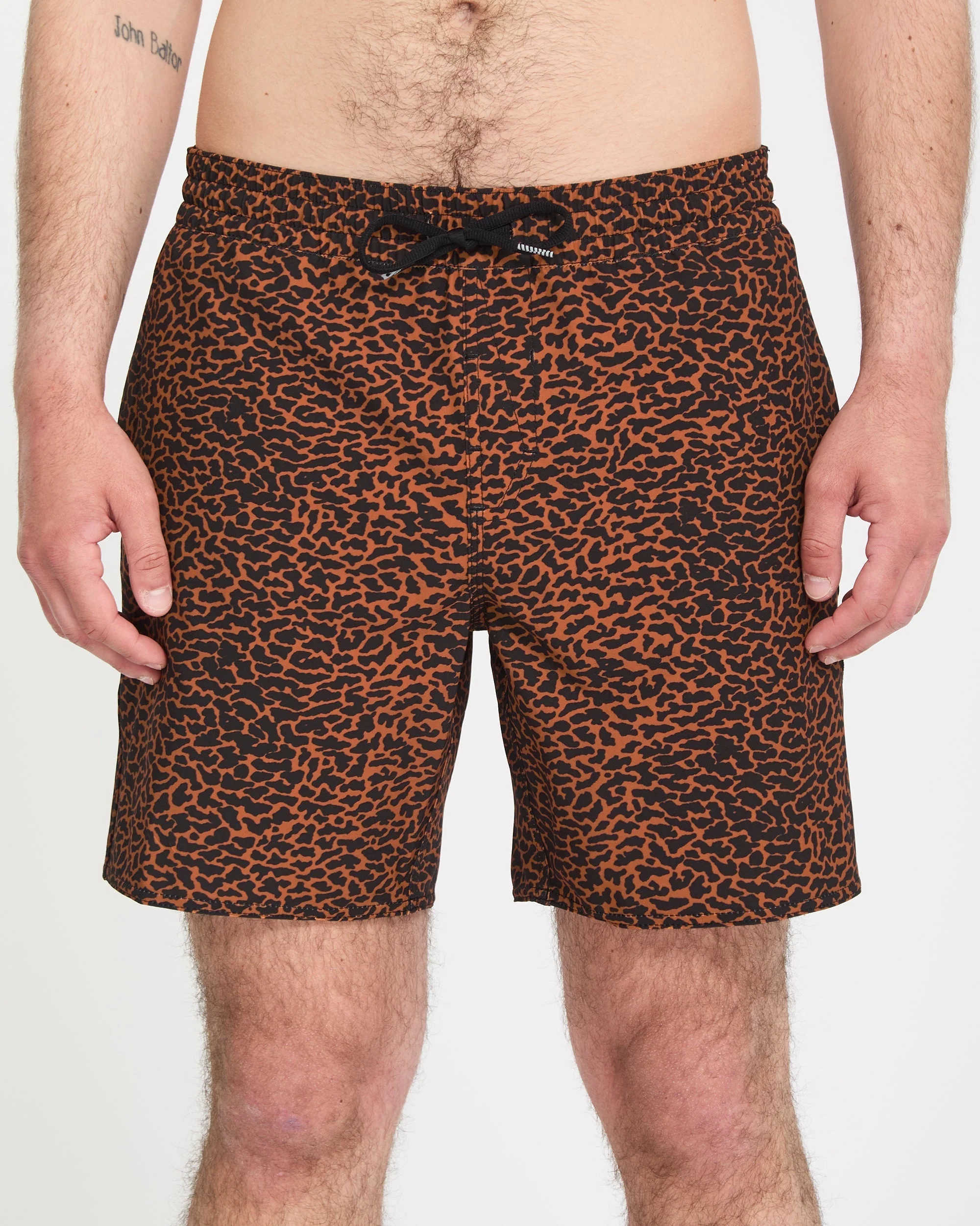 Melange Trunk 17" Boardshorts - Brown Horn - Image 3