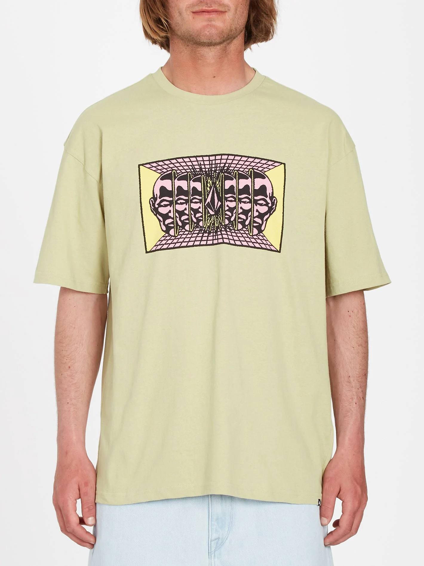 Mind Invasion T-Shirt - LENTIL GREEN - Image 2