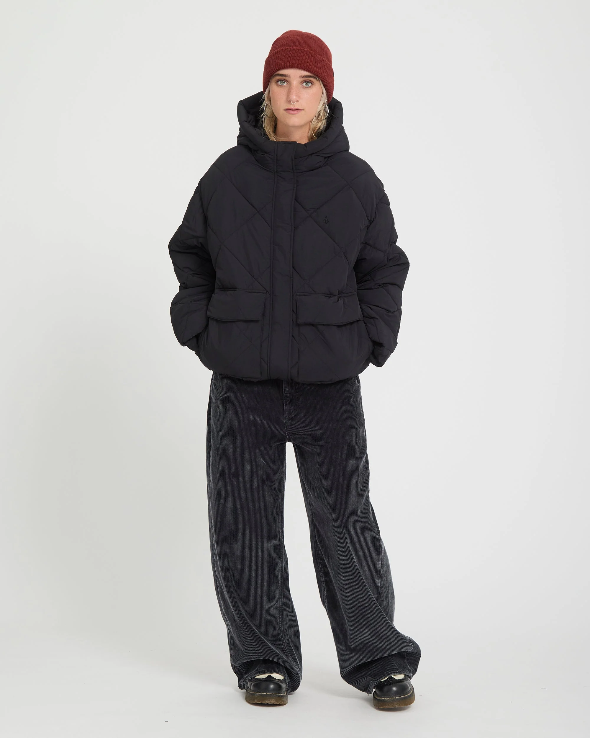 Out Of Boxy Puffer Jacke - Black - Image 8