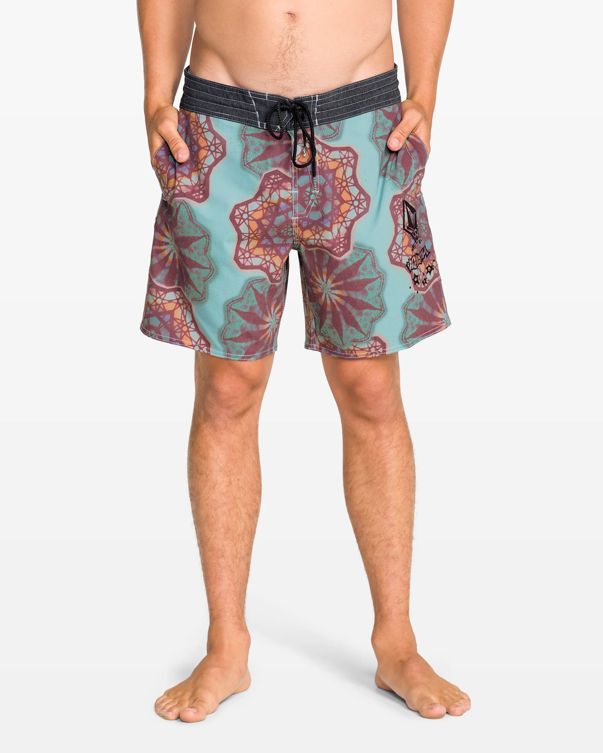 Pcs Star Shields Stoney 18" Boardshorts - Black - Image 3