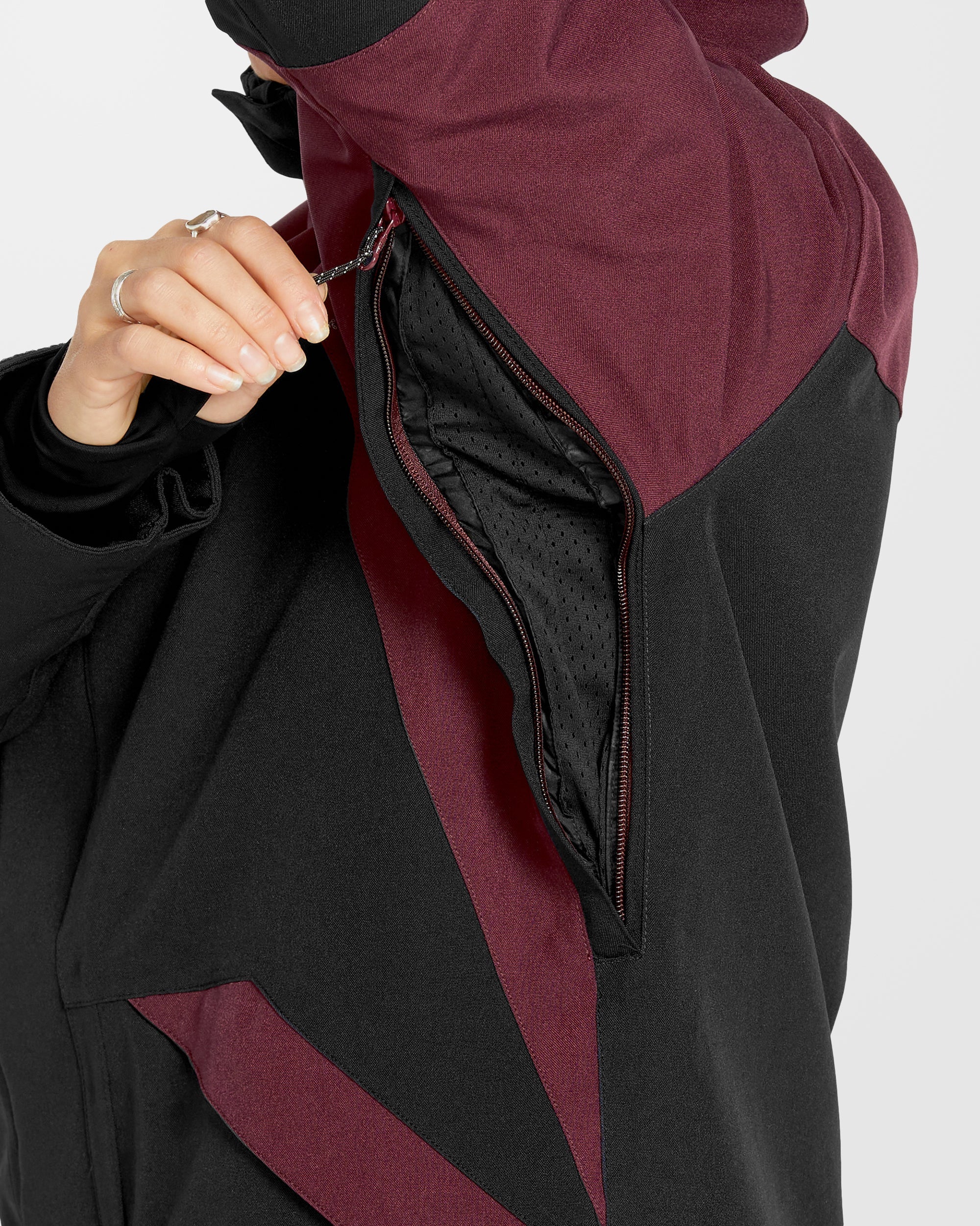 Shelter 3D Stretch Jacke - Burgundy - Image 6