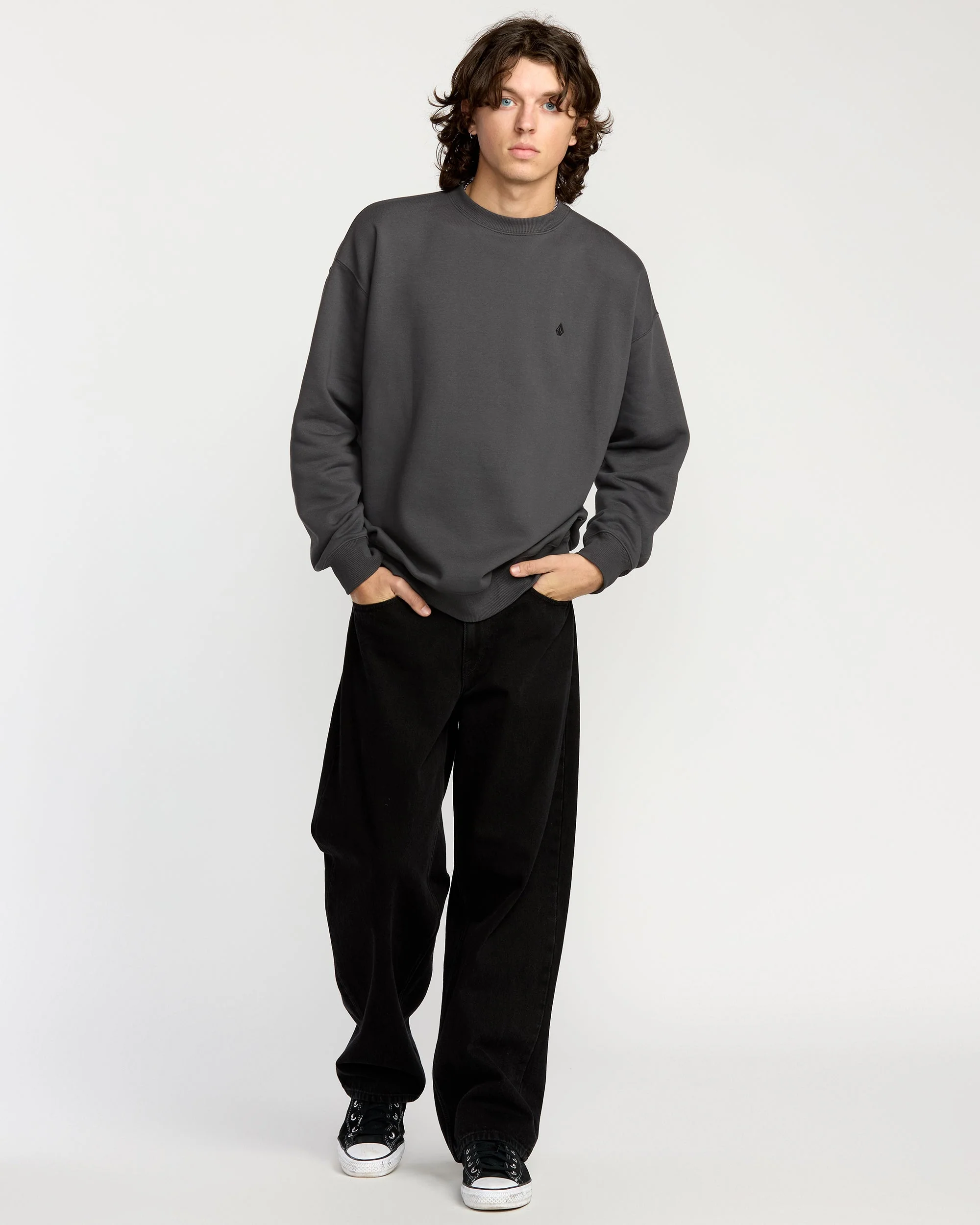 Single Stone Sweatshirt - Asphalt Black - Image 5