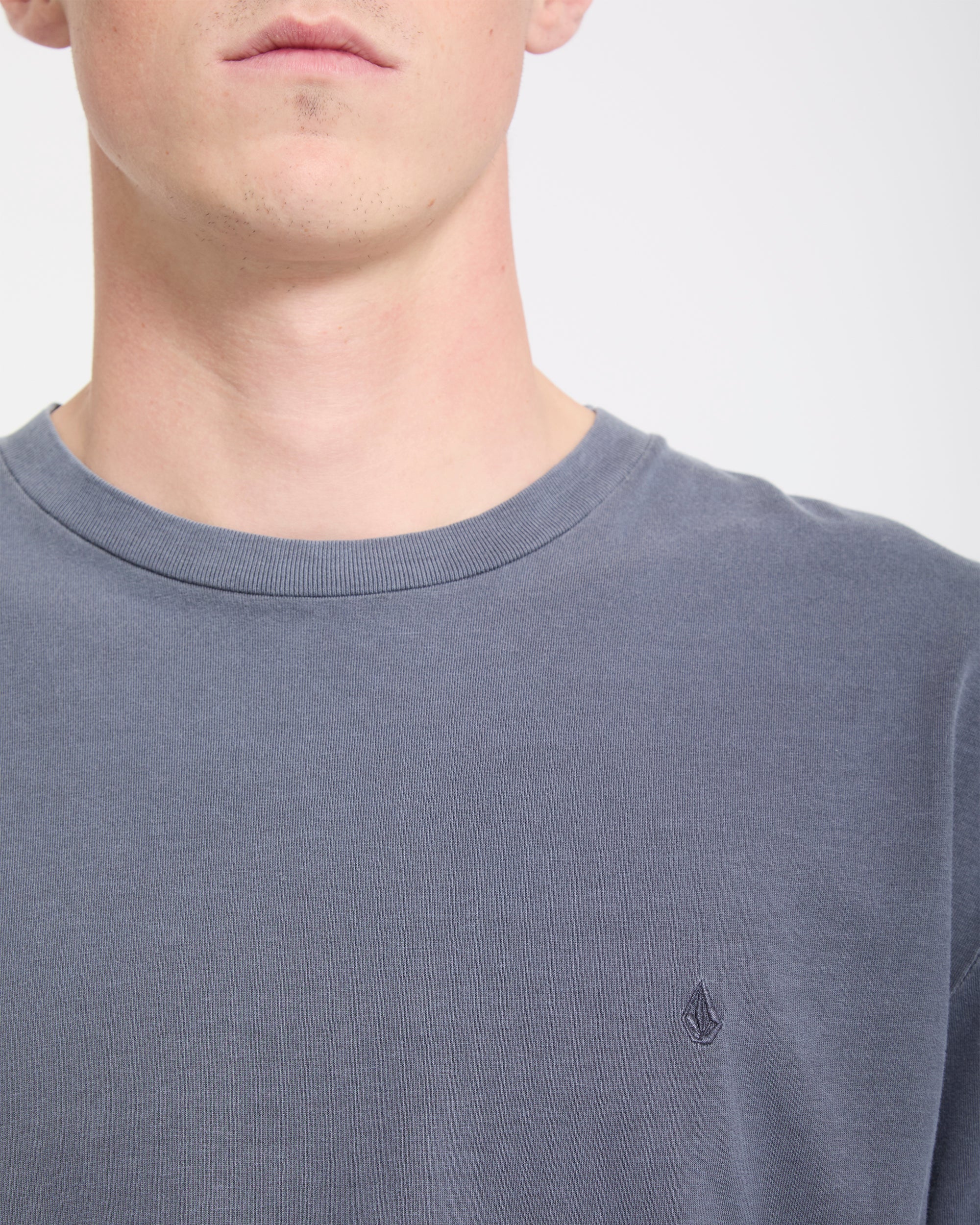 Solid Stone T-Shirt - Storm Blue - Image 4