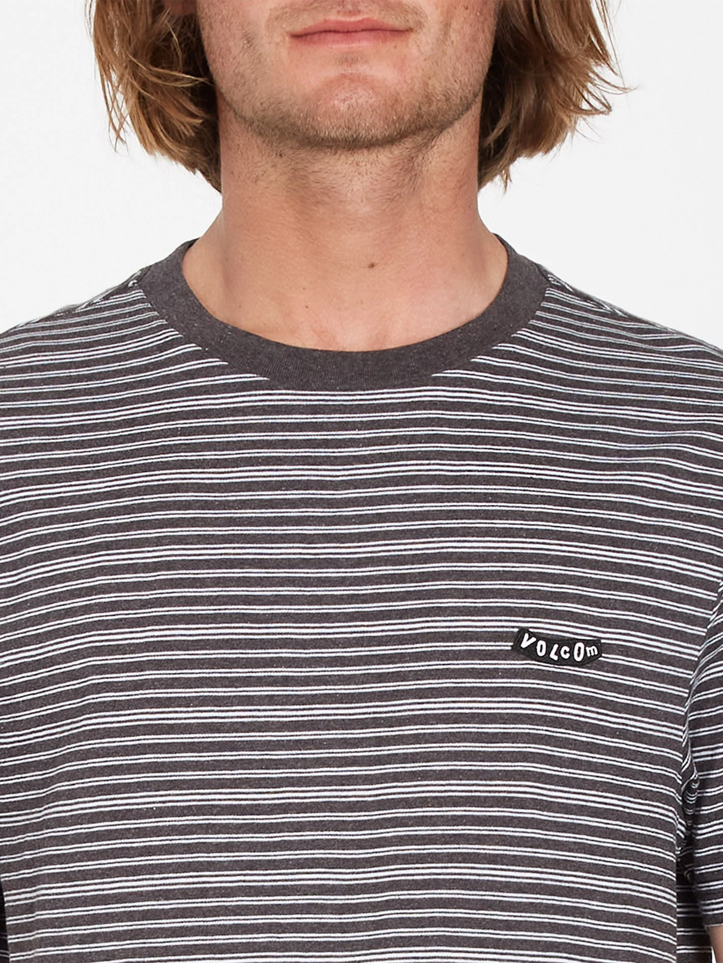 Static Stripe T-Shirt - BLACK - Image 5