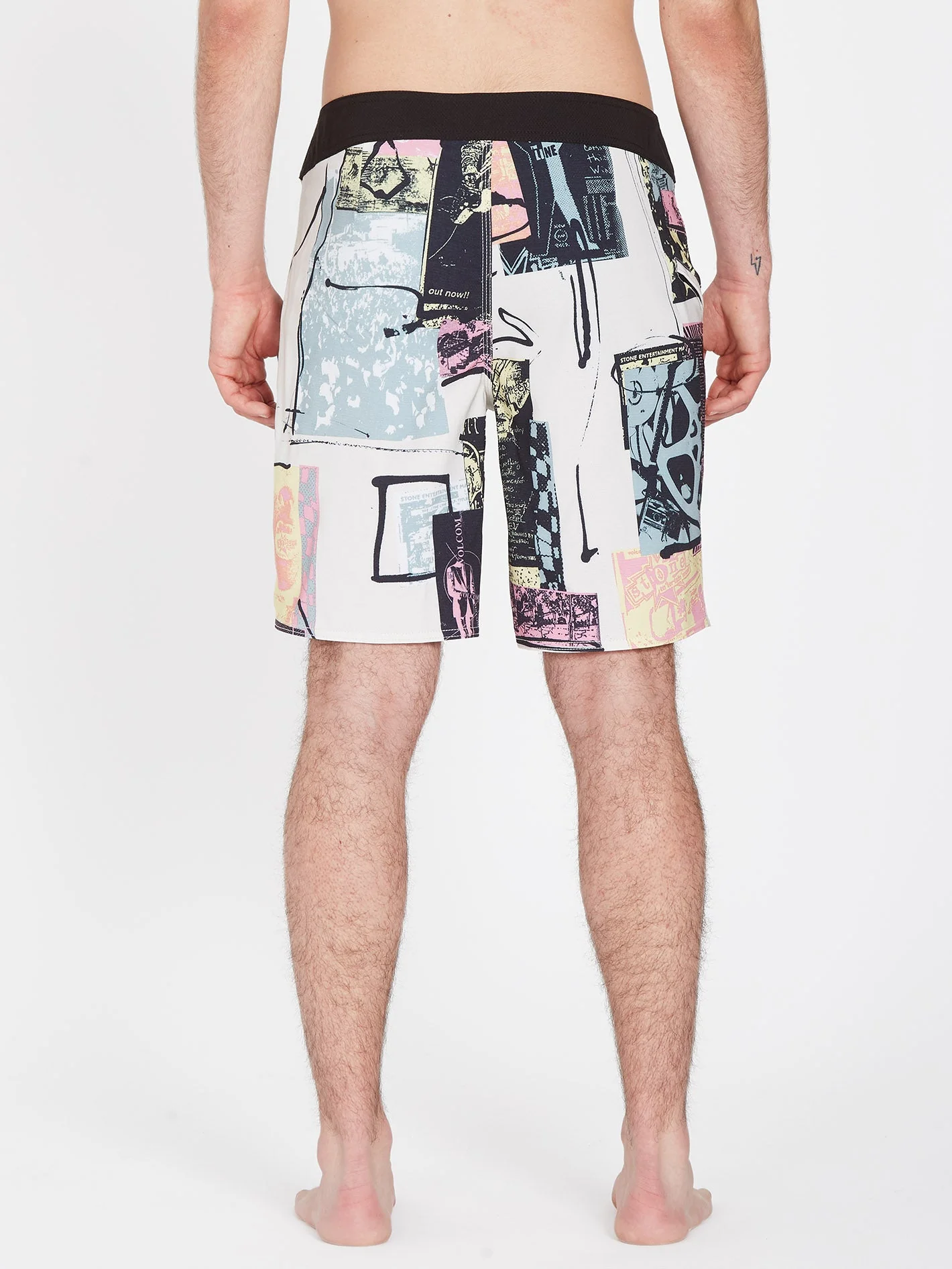 V Ent Flyer Mod 19" Badeshorts - WHITECAP GREY - Image 2