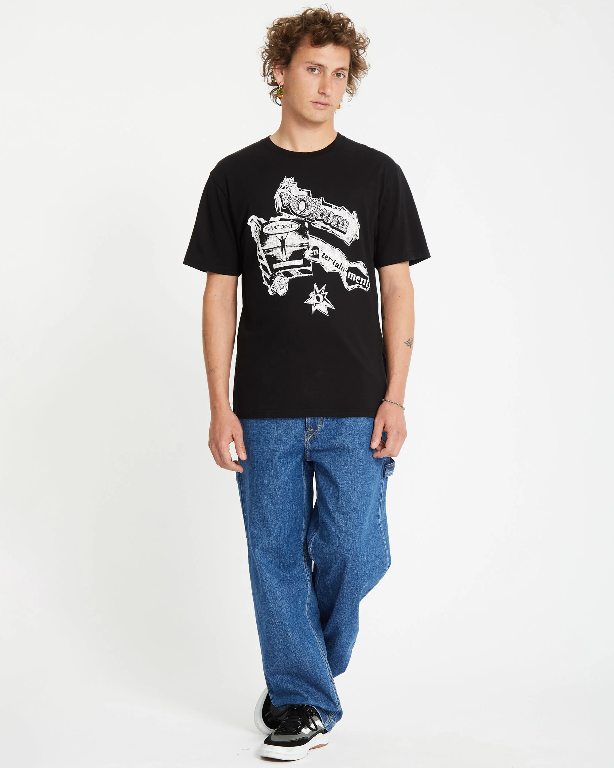 V Ent T-shirt - BLACK - Image 7