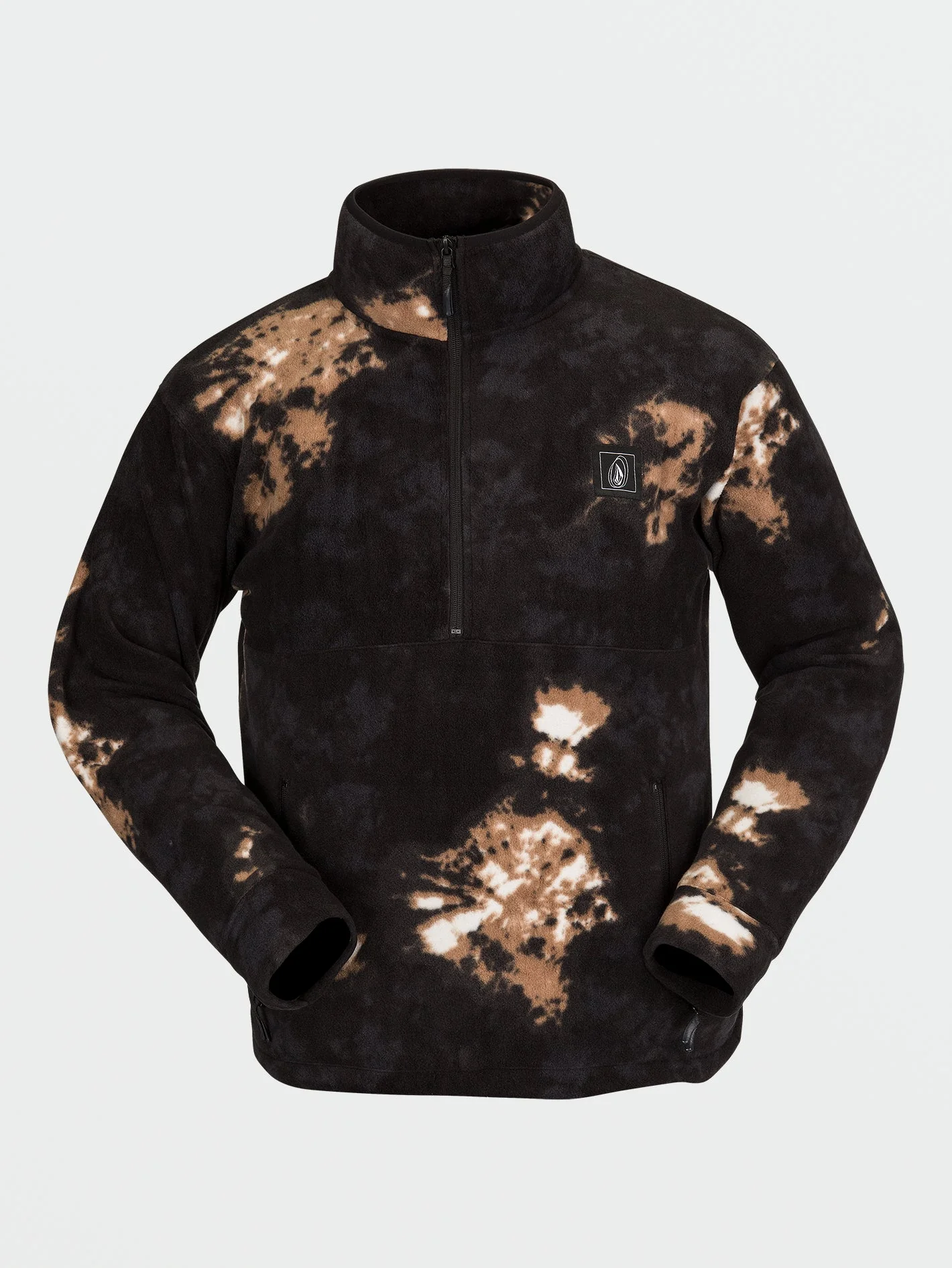 V-Science Fleece 1/2 Zip Sweatshirt - Bleach Black - Image 3