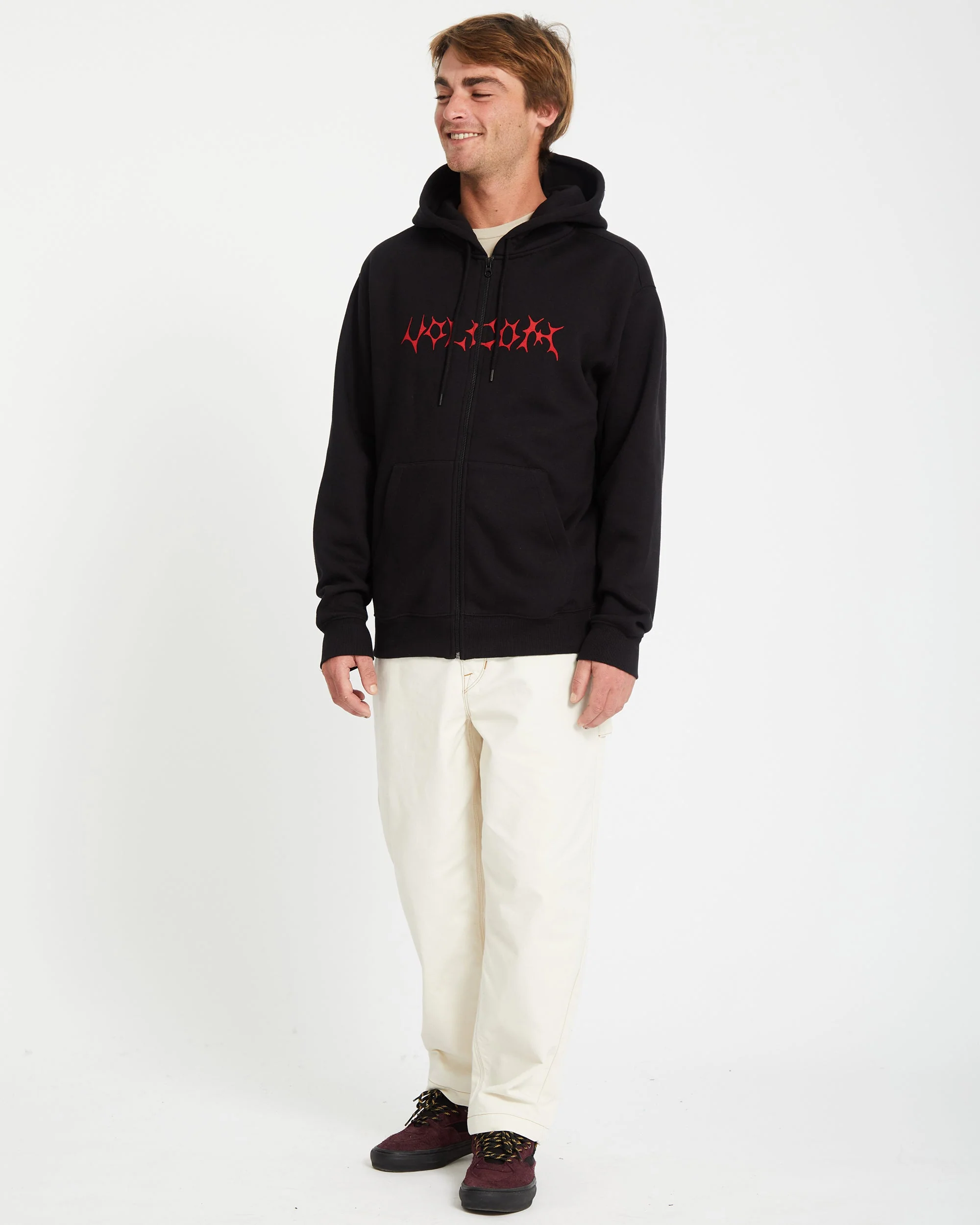 Watanite Full Zip Kapuzenpullover - BLACK - Image 5